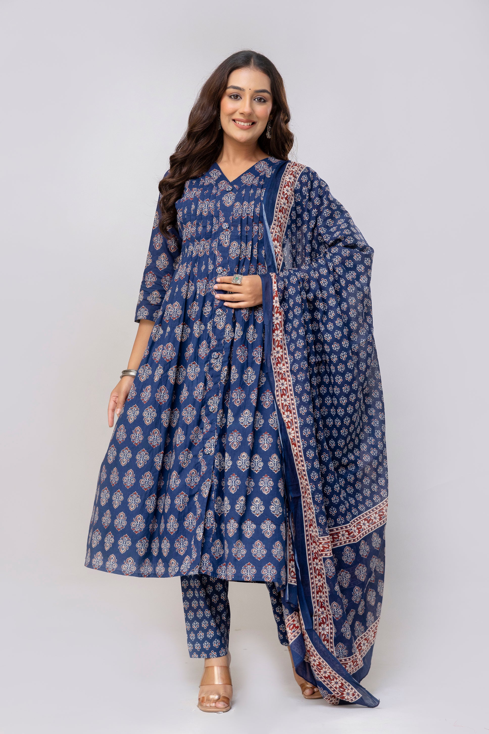 Blue Kurti Set 