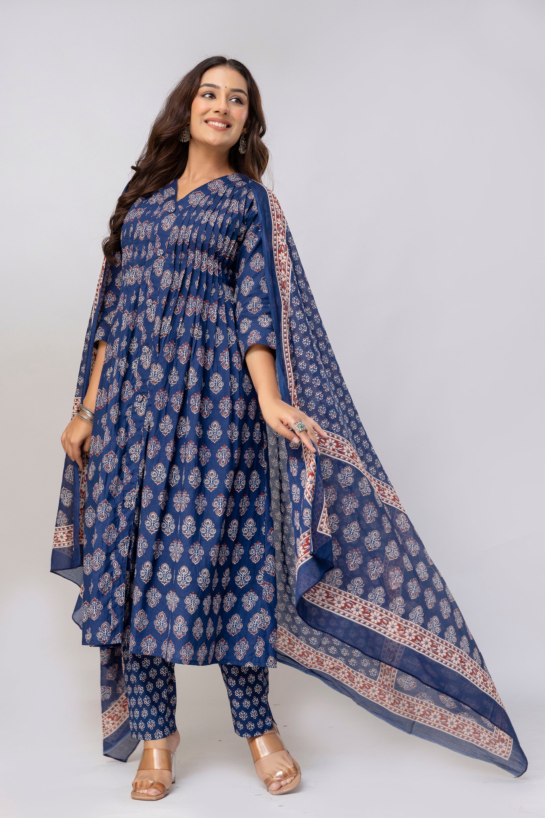 Blue Kurti Set 