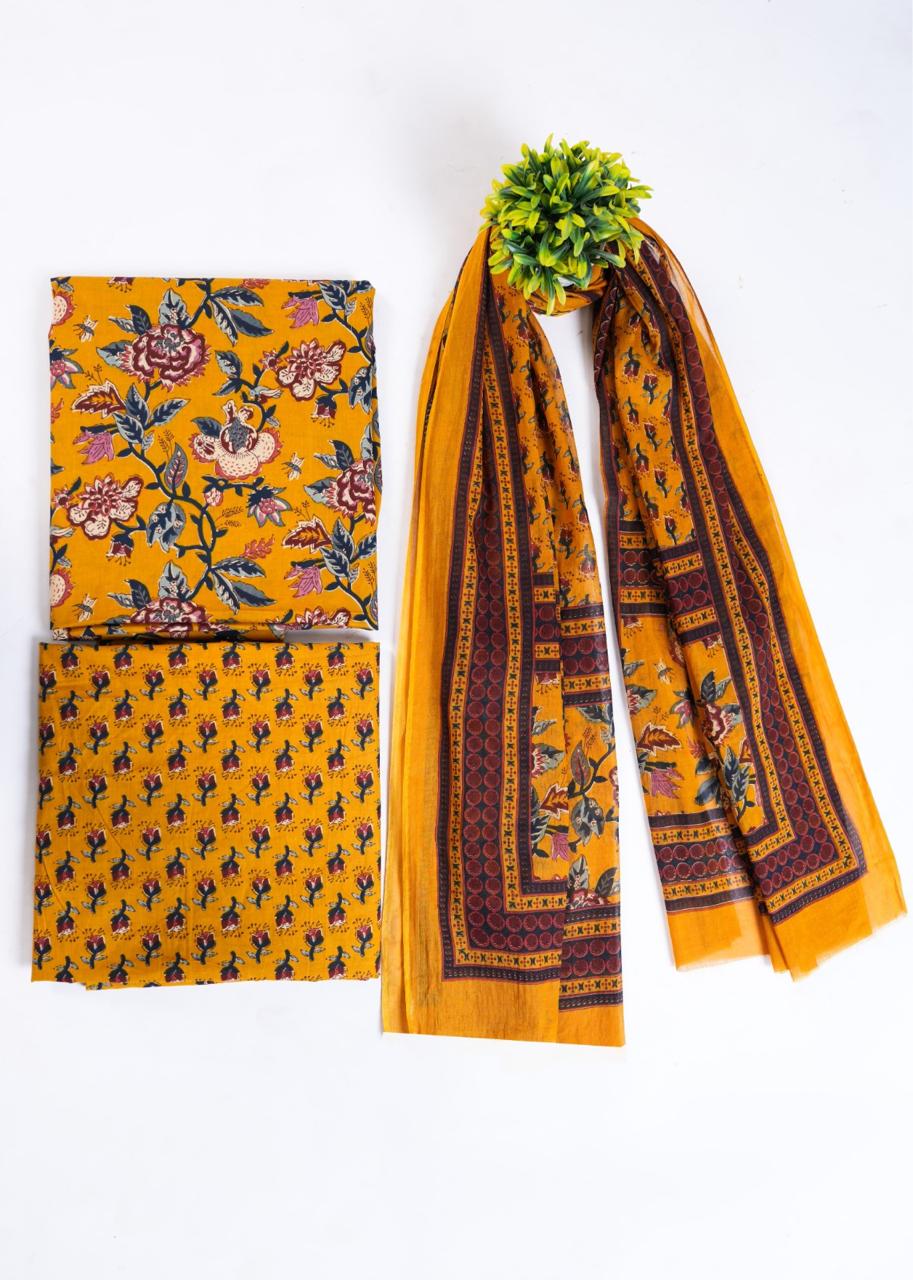 Hand block printed fabric wholesale